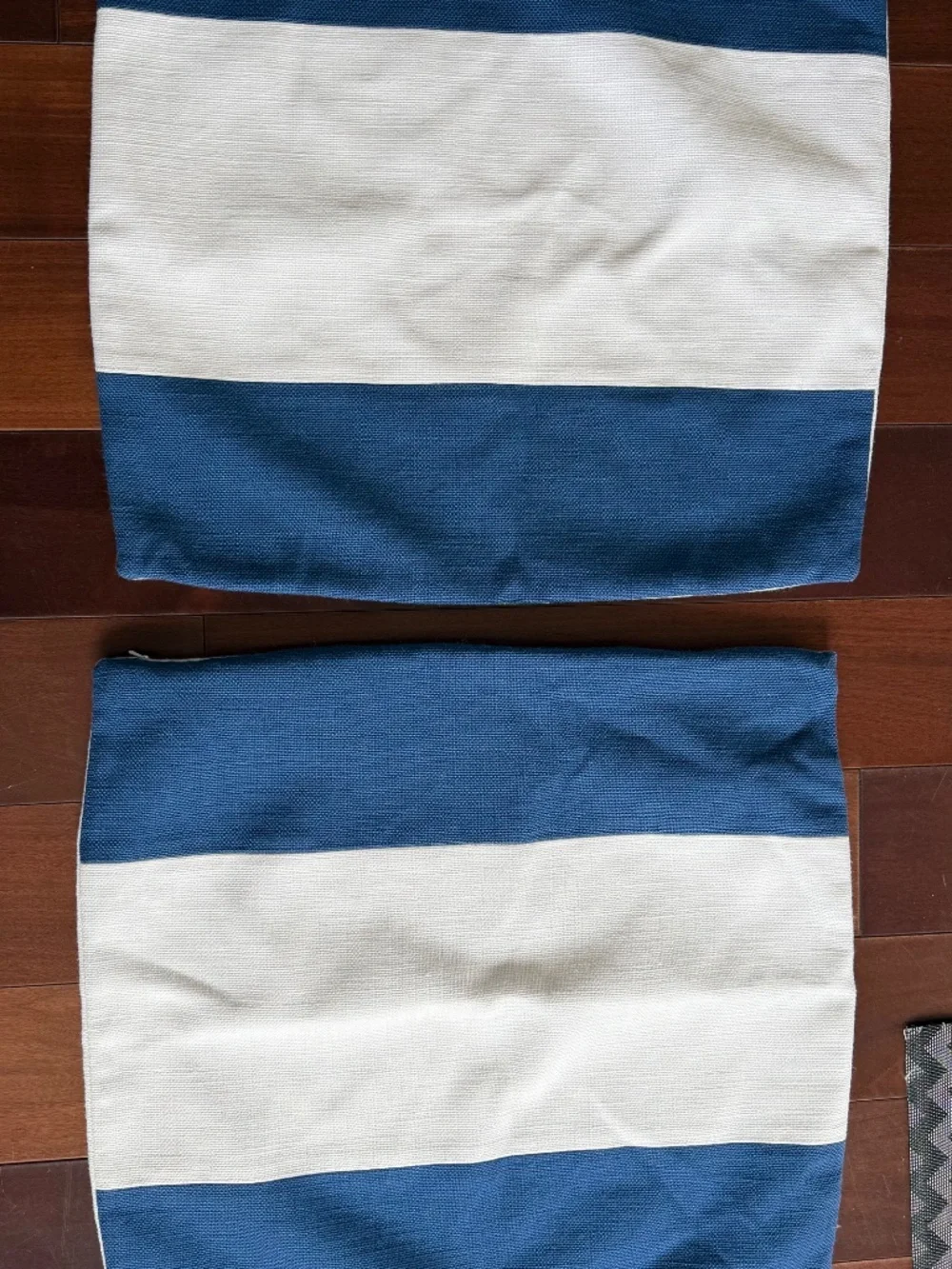 Pair 20x20in RH Restoration Hardware Perennial Striped Outdoor Pillow Covers
